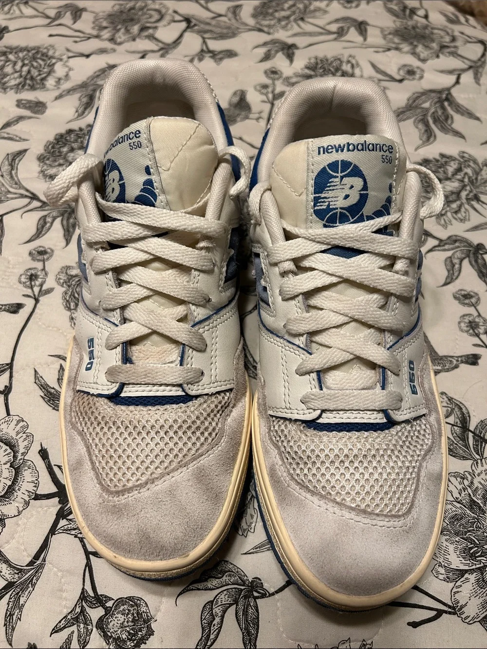 New Balance 550 sea salt pack blue agate GUC size M6.5 /W 8